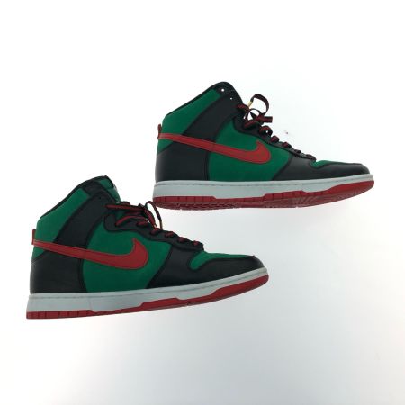  NIKE ナイキ メンズスニーカー DUNK HIGH 365 BY YOU ハイカットスニーカー 28.5cm グリーン/レッド/ブラック