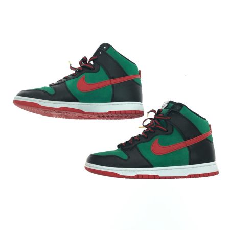 NIKE ナイキ メンズスニーカー DUNK HIGH 365 BY YOU ハイカットスニーカー 28.5cm グリーン/レッド/ブラック