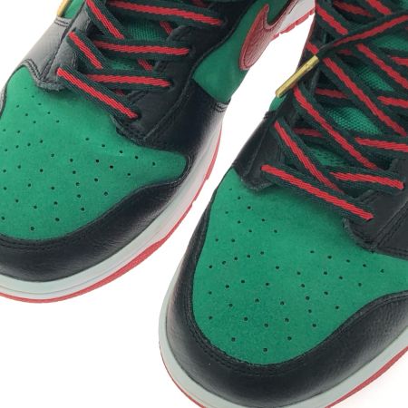  NIKE ナイキ メンズスニーカー DUNK HIGH 365 BY YOU ハイカットスニーカー 28.5cm グリーン/レッド/ブラック