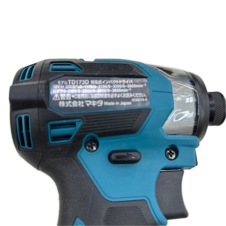 MAKITA マキタ インパクトドライバ コードレス式 18v 充電器・充電池2個・ケース付 TD173DRGX ブルー