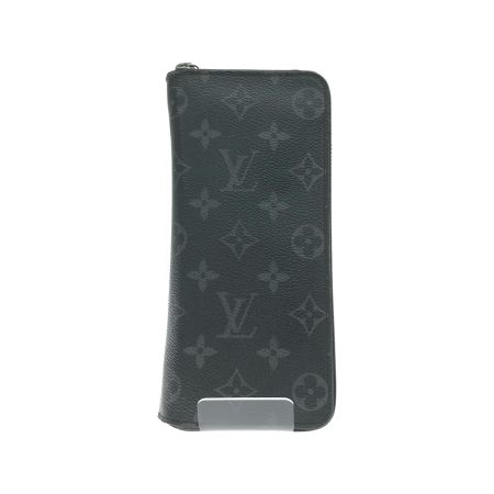  LOUIS VUITTON ルイヴィトン メンズ 長財布 ジッピーウォレット ヴェルティカル モノグラム・エクリプス M62295 ブラック