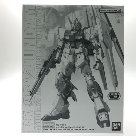  BANDAI バンダイ イベント限定 MG 1/100 νガンダム Ver.Ka[メカニカルクリア] 機動戦士ガンダム 逆襲のシャア