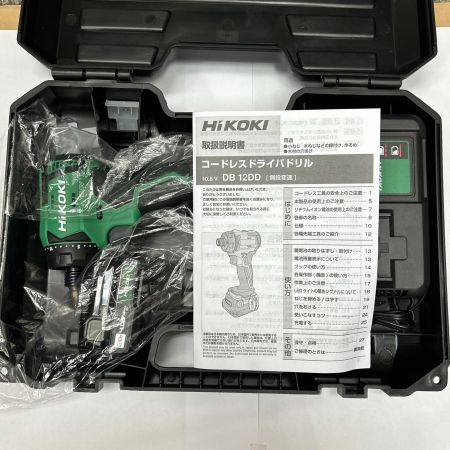  HiKOKI ハイコーキ コードレスドライバドリル 10.8v DB12DD グリーン