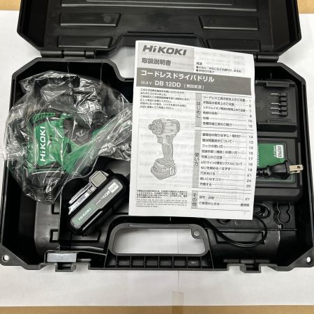  HiKOKI ハイコーキ コードレスドライバドリル 10.8v DB12DD グリーン