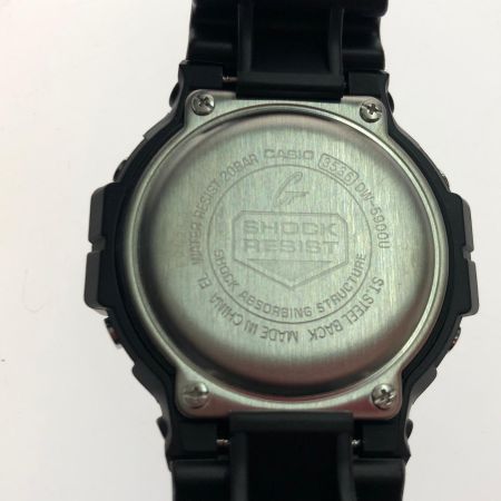 CASIO カシオ メンズ腕時計 クオーツ デジタルウォッチ G-SHOCK 復刻デザイン ロングライフバッテリー DW-5900U-1JF ブラック