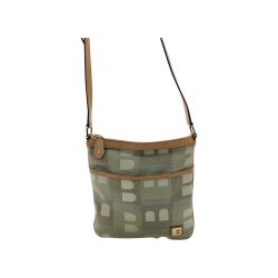 ▼▼ BALLY バリー レディース ショルダーバッグ サコッシュ Bロゴ キャンバス×レザー Bランク