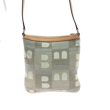  BALLY バリー レディース ショルダーバッグ サコッシュ Bロゴ キャンバス×レザー