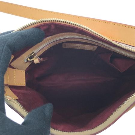  BALLY バリー レディース ショルダーバッグ サコッシュ Bロゴ キャンバス×レザー