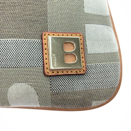  BALLY バリー レディース ショルダーバッグ サコッシュ Bロゴ キャンバス×レザー