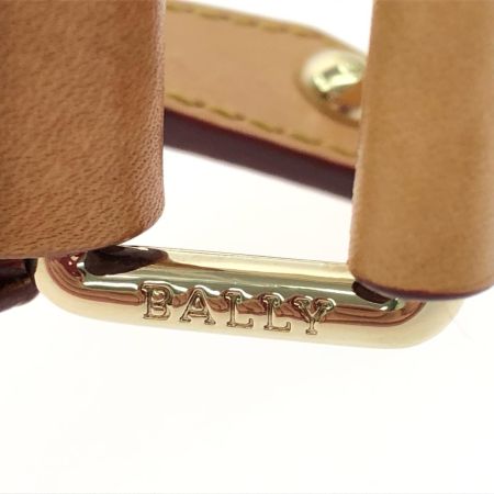  BALLY バリー レディース ショルダーバッグ サコッシュ Bロゴ キャンバス×レザー