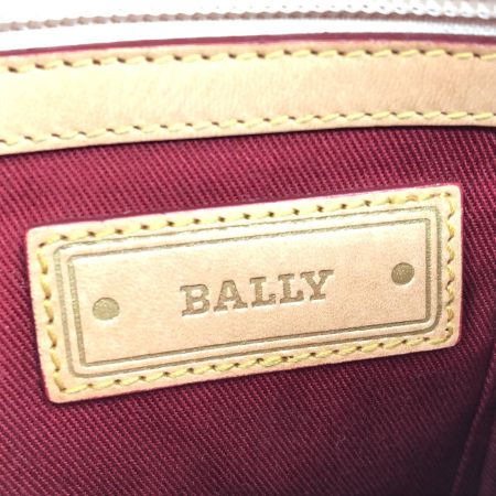  BALLY バリー レディース ショルダーバッグ サコッシュ Bロゴ キャンバス×レザー