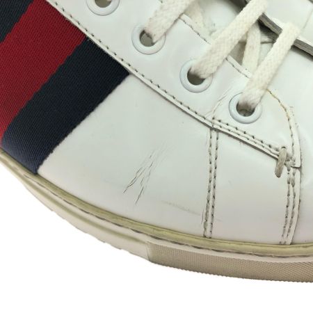  GUCCI グッチ メンズ スニーカー ACE エース SIZE 27.5cm レザー 125375 ホワイト