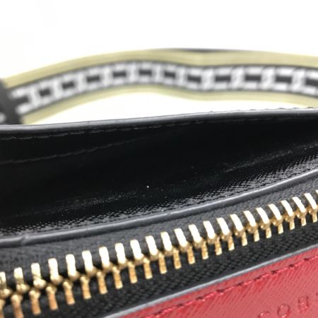 MARC JACOBS マークジェイコブス バッグ ショルダーバッグ  程度B レッド×ブラック