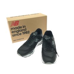 ▼▼ NEW BALANCE ニュー・バランス メンズスニーカー オールレザー UK製 25cm M1500BK ブラック/グレー Aランク