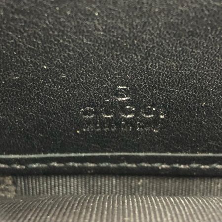  GUCCI グッチ メンズ 長財布 ラウンドファスナー レザー ミストラル マイクログッチシマ 307993 ブラック