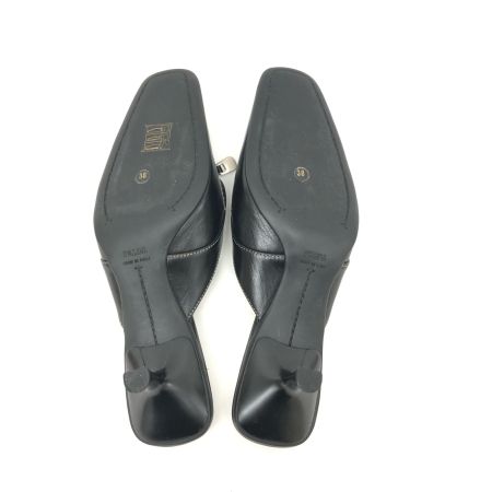  PRADA プラダ レディース サンダル ローファー ミュール Size 38 25㎝  ブラック