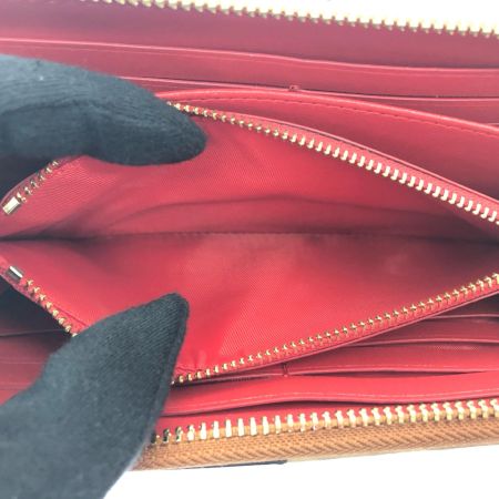  COACH コーチ レディース長財布 ラウンドファスナー ホース アンド キャリッジ プリント スリム ウォレット C3547 ブラウン