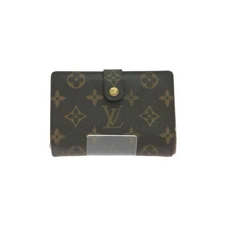  LOUIS VUITTON ルイヴィトン レディース 二つ折り財布 がま口 モノグラム ポルトモネ・ピエ・ヴィエノワ  M61663 ブラウン