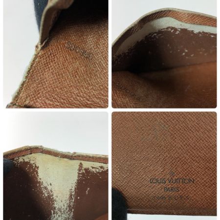  LOUIS VUITTON ルイヴィトン レディース 二つ折り財布 がま口 モノグラム ポルトモネ・ピエ・ヴィエノワ  M61663 ブラウン