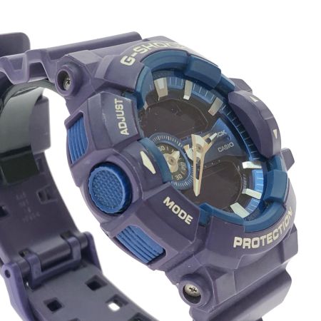  CASIO カシオ メンズ腕時計 クオーツ デジアナウォッチ G-SHOCK ビッグフェイス  GA-400A パープル