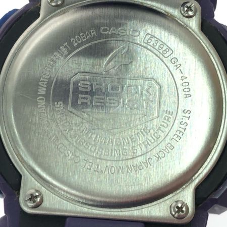  CASIO カシオ メンズ腕時計 クオーツ デジアナウォッチ G-SHOCK ビッグフェイス  GA-400A パープル
