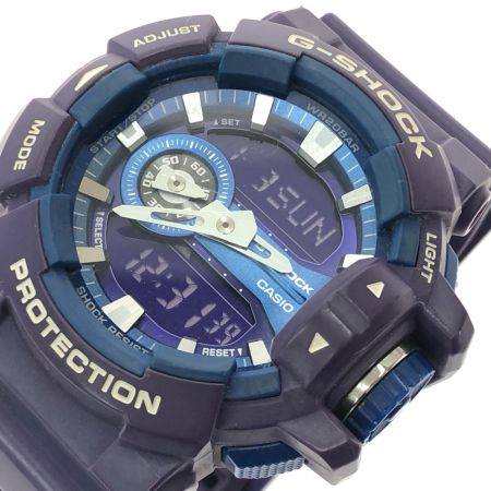  CASIO カシオ メンズ腕時計 クオーツ デジアナウォッチ G-SHOCK ビッグフェイス  GA-400A パープル