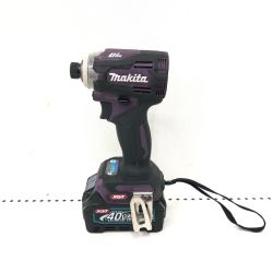 ▼▼ MAKITA マキタ 締め付け工具 コードレス式 36-40V 充電式インパクトドライバ 充電池1個付 PSEマーク有 TD001G パープル Bランク
