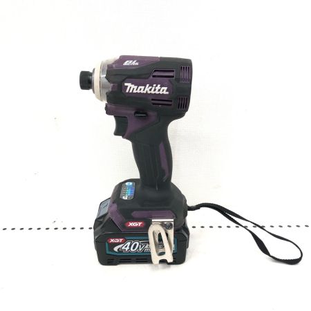  MAKITA マキタ 締め付け工具 コードレス式 36-40V 充電式インパクトドライバ 充電池1個付 PSEマーク有 TD001G パープル