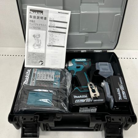  MAKITA マキタ インパクトドライバ コードレス式 18v TD173DRGX ブルー