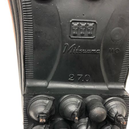  MITSUUMA ミツウマ  メンズ 長靴 スパイクピン 林業 アウトドア 登山 27㎝ 足首固定ベルト欠品 岩礁80型NS