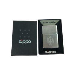 ▼▼ Zippo ジッポー オイルライター Peace ロゴ シルバーカラー 限定品 Bランク
