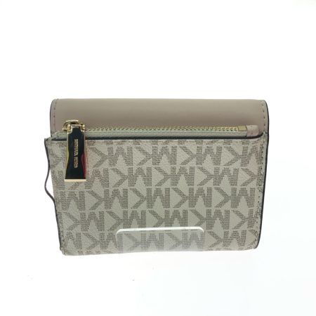  MICHAEL KORS マイケルコース レディース 二つ折り財布 MKイニシャルロゴ  32S1GNME6B ホワイト×ピンク