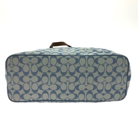  COACH コーチ レディース トートバッグ シグネチャー キャンバス ショルダートート 23106 スカイブルー
