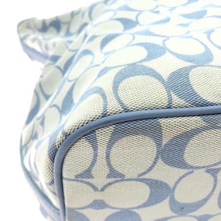  COACH コーチ レディース トートバッグ シグネチャー キャンバス ショルダートート 23106 スカイブルー