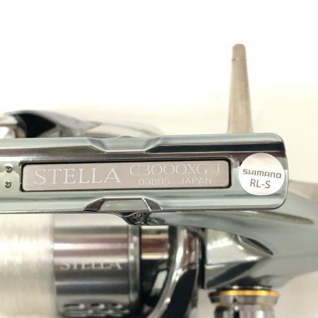  SHIMANO シマノ スピニングリール 18ステラ C3000XG 夢屋ハンドル チタンリールスタンド付  03805