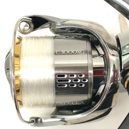  SHIMANO シマノ スピニングリール 18ステラ C3000XG 夢屋ハンドル チタンリールスタンド付  03805