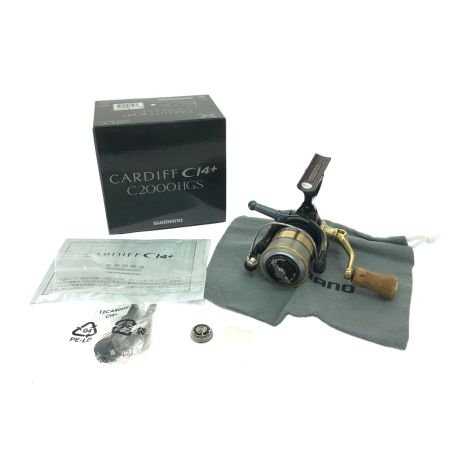  SHIMANO シマノ スピニングリール 12カーディフ Cl4＋ C2000HGS 夢屋リールスタンド付 03035