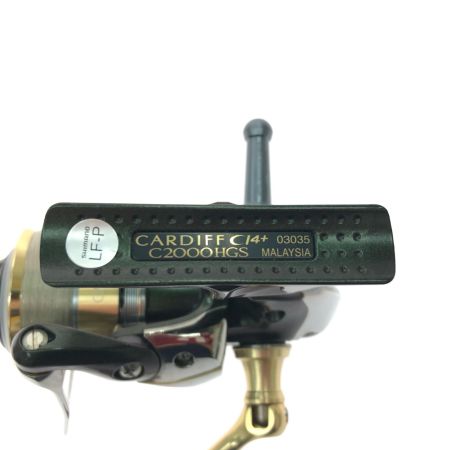  SHIMANO シマノ スピニングリール 12カーディフ Cl4＋ C2000HGS 夢屋リールスタンド付 03035