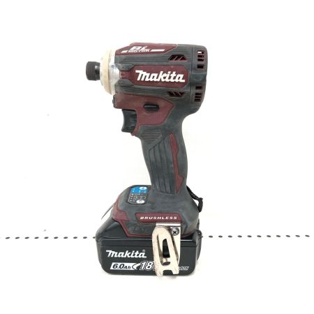  MAKITA マキタ 電動工具 コードレス式 18V 充電式インパクトドライバ 充電器・充電池2個・ケース付 PSEマーク有 TD171D レッド