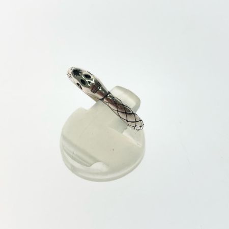  galcia レディース シルバーリング スカル スネークリング 11号 3.0g