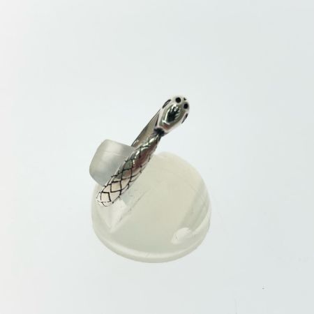  galcia レディース シルバーリング スカル スネークリング 11号 3.0g