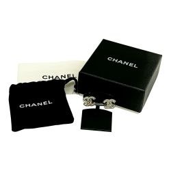 ▼▼ CHANEL シャネル ココマーク ピアス シルバー アクセサリー A12-A Bランク