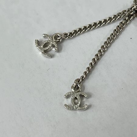 CHANEL シャネル ネックレス ココマーク ラインストーン キューブチャーム A12-A