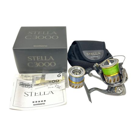  SHIMANO シマノ スピニングリール 07ステラ C3000 替えスプール(2500)付 02085