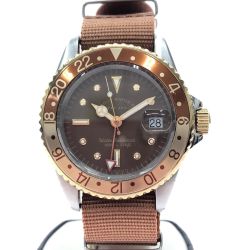▼▼ VAGUE WATCH Co. ヴァーグウォッチカンパニー メンズ腕時計 クオーツ BRWN GMT ブラウンジーエムティー BG-L-001-SB Bランク