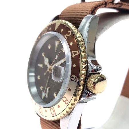  VAGUE WATCH Co. ヴァーグウォッチカンパニー メンズ腕時計 クオーツ BRWN GMT ブラウンジーエムティー BG-L-001-SB