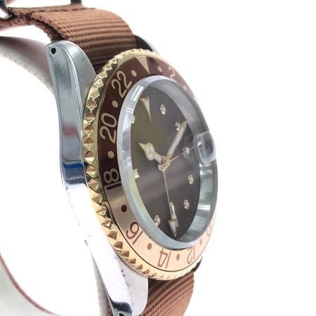  VAGUE WATCH Co. ヴァーグウォッチカンパニー メンズ腕時計 クオーツ BRWN GMT ブラウンジーエムティー BG-L-001-SB
