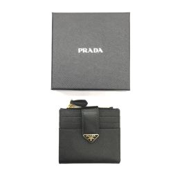 ▼▼ PRADA プラダ 財布 2つ折り財布  サフィアーノ　1ML047 2DYG Bランク