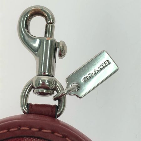  COACH コーチ レディース コインケース ハートデザイン シグネチャー アウトレット バッグチャーム デニム CDC91 レッド