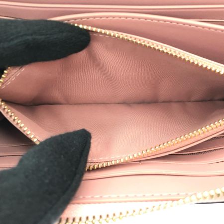  COACH コーチ レディース 長財布 ラウンドファスナー シグネチャー ピンク CEC20 ピンク